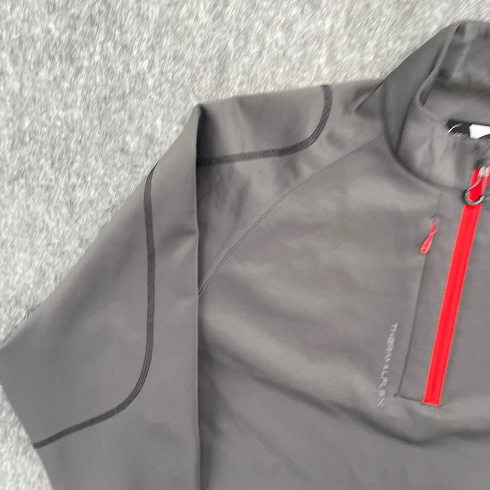 Sun Mountain Pullover Mens 2XL ThermalFlex 1/4 Zip Golf Gray Silverado Logo